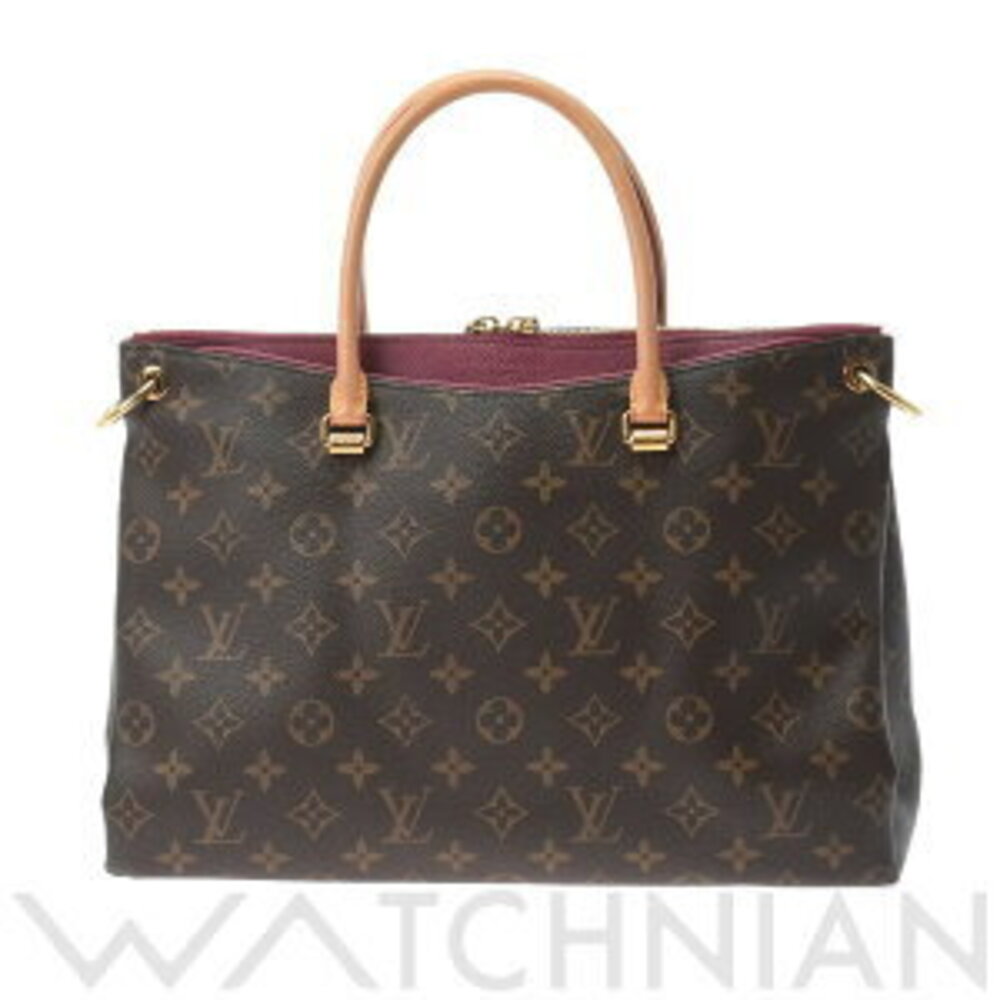 Louis Vuitton Monogram Pallas Brown Aurore Canvas Handbag